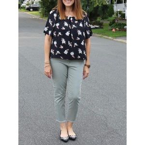 Loft floral blouse EUC